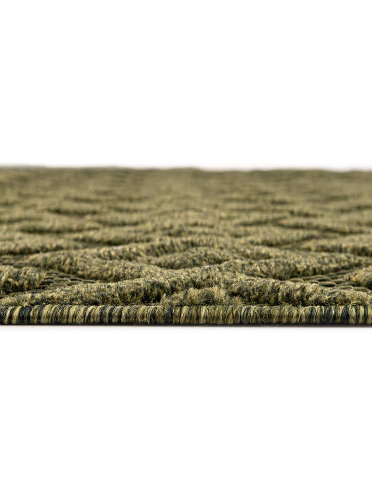 Detail image of 4' x 4' Easy-Clean Trellis Textured Indoor / Outdoor Round Rug