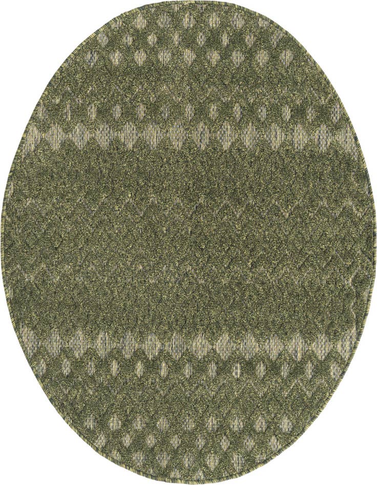 Detail image of 4' x 4' Easy-Clean Trellis Textured Indoor / Outdoor Round Rug