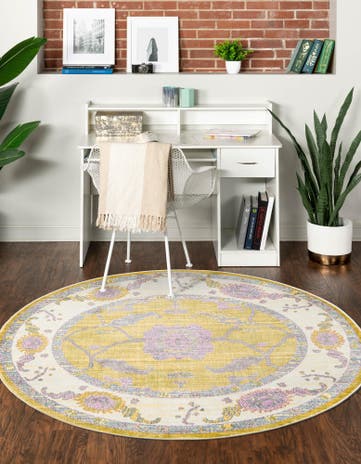 Green Paragon Round Rug