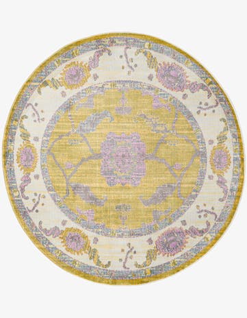 Green Paragon Round Rug