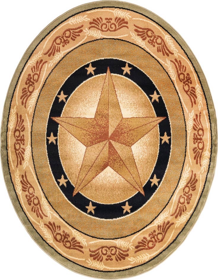 Detail image of 5' 3 x 5' 3 Pioneer Round Rug