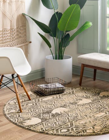 5' 3 x 5' 3 Pioneer Round Rug