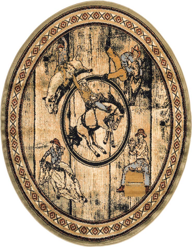 Detail image of 5' 3 x 5' 3 Pioneer Round Rug