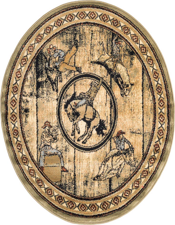 Detail image of 4' x 4' Pioneer Round Rug