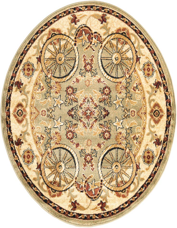 Detail image of 4' x 4' Pioneer Round Rug