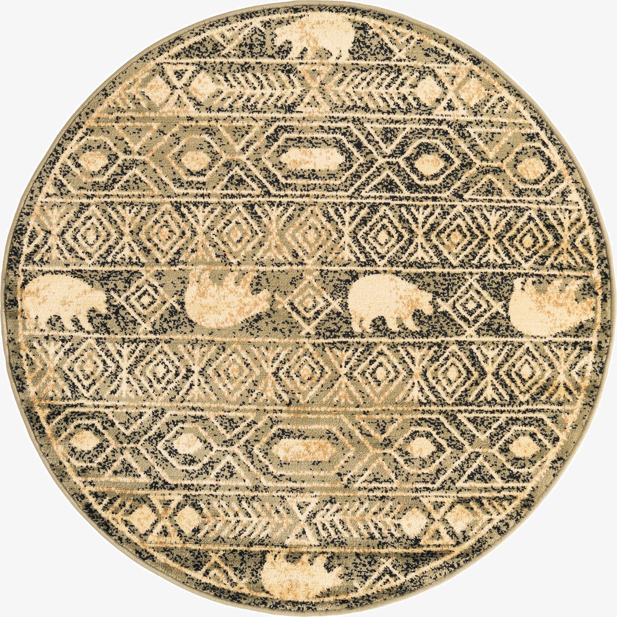 4' x 4' Pioneer Round Rug