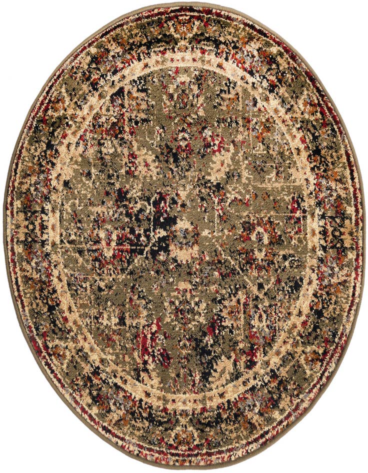 Detail image of 3' x 3' Saturn Round Rug