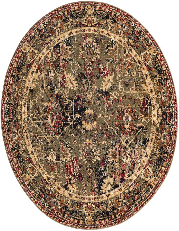 Detail image of 5' 3 x 5' 3 Saturn Round Rug