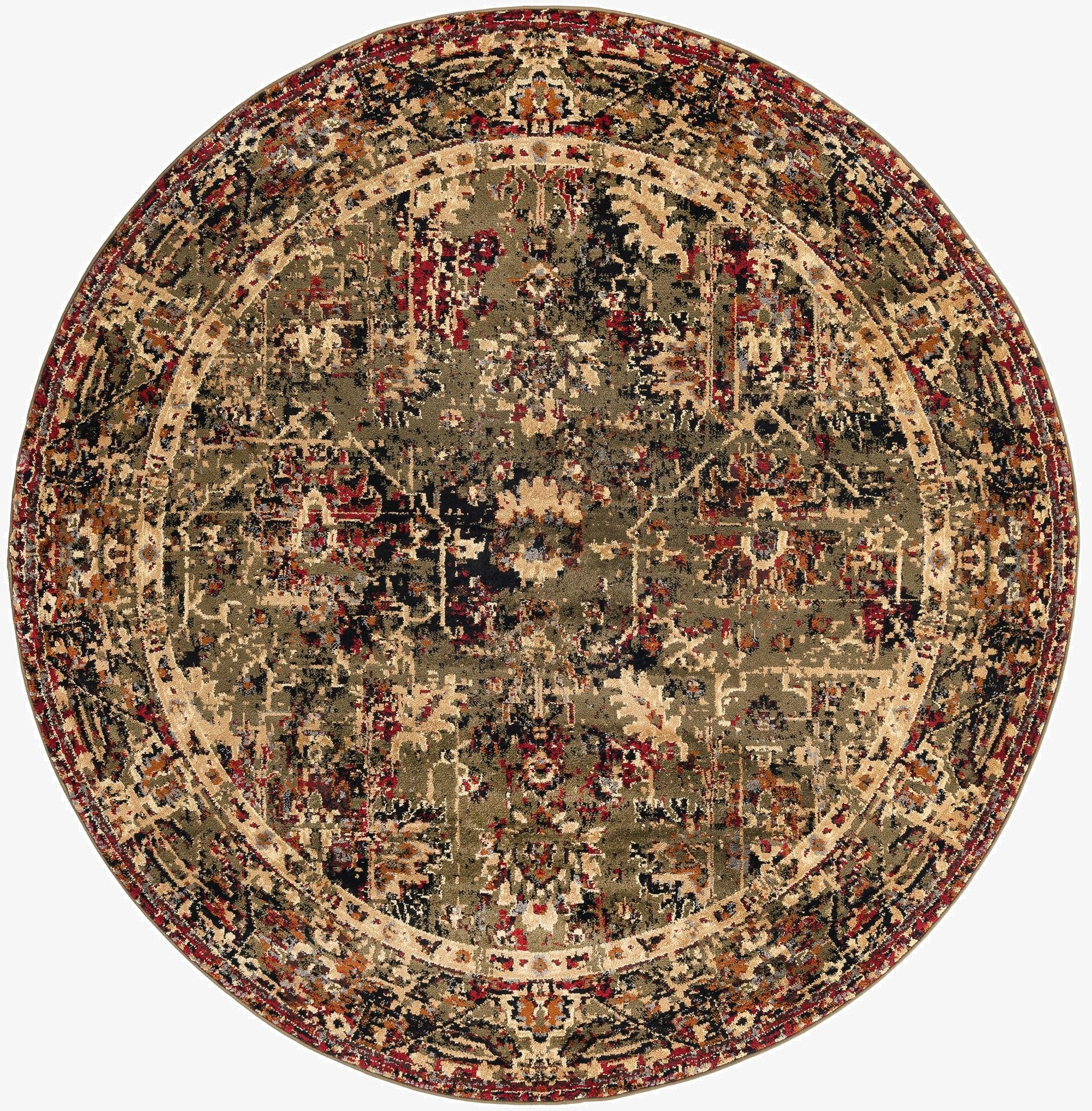7' x 7' Saturn Round Rug