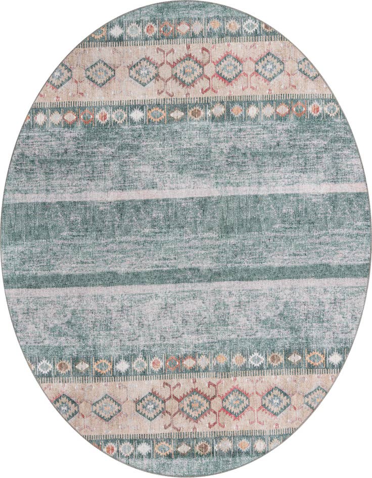 Detail image of 7' 6 x 7' 6 Washable Timeless Round Rug