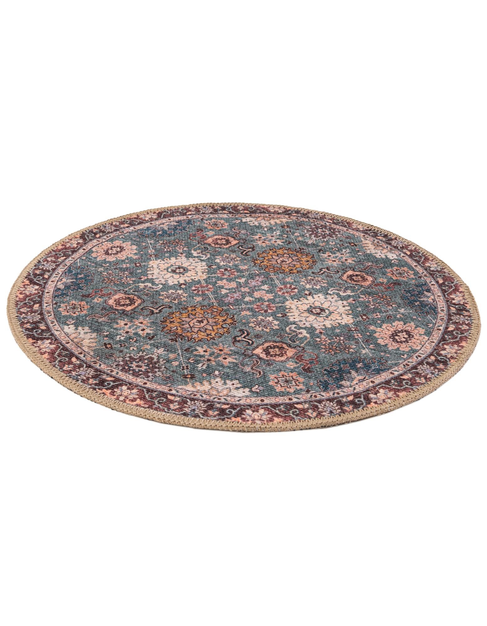 2' x 2' Washable Timeless Round Rug