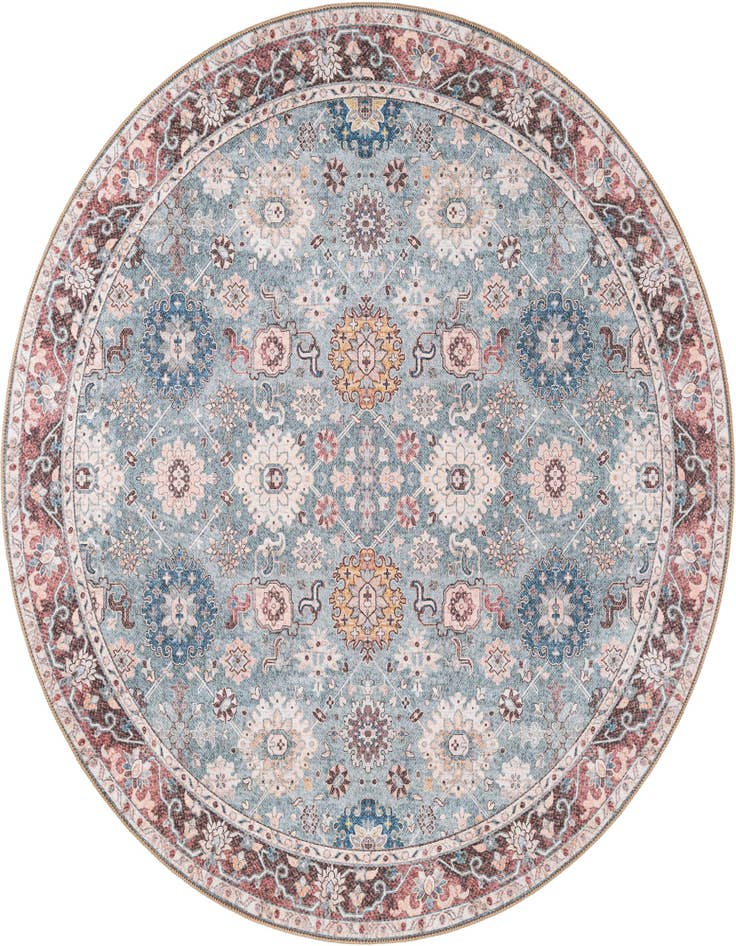 Detail image of 7' 10 x 7' 10 Washable Timeless Round Rug