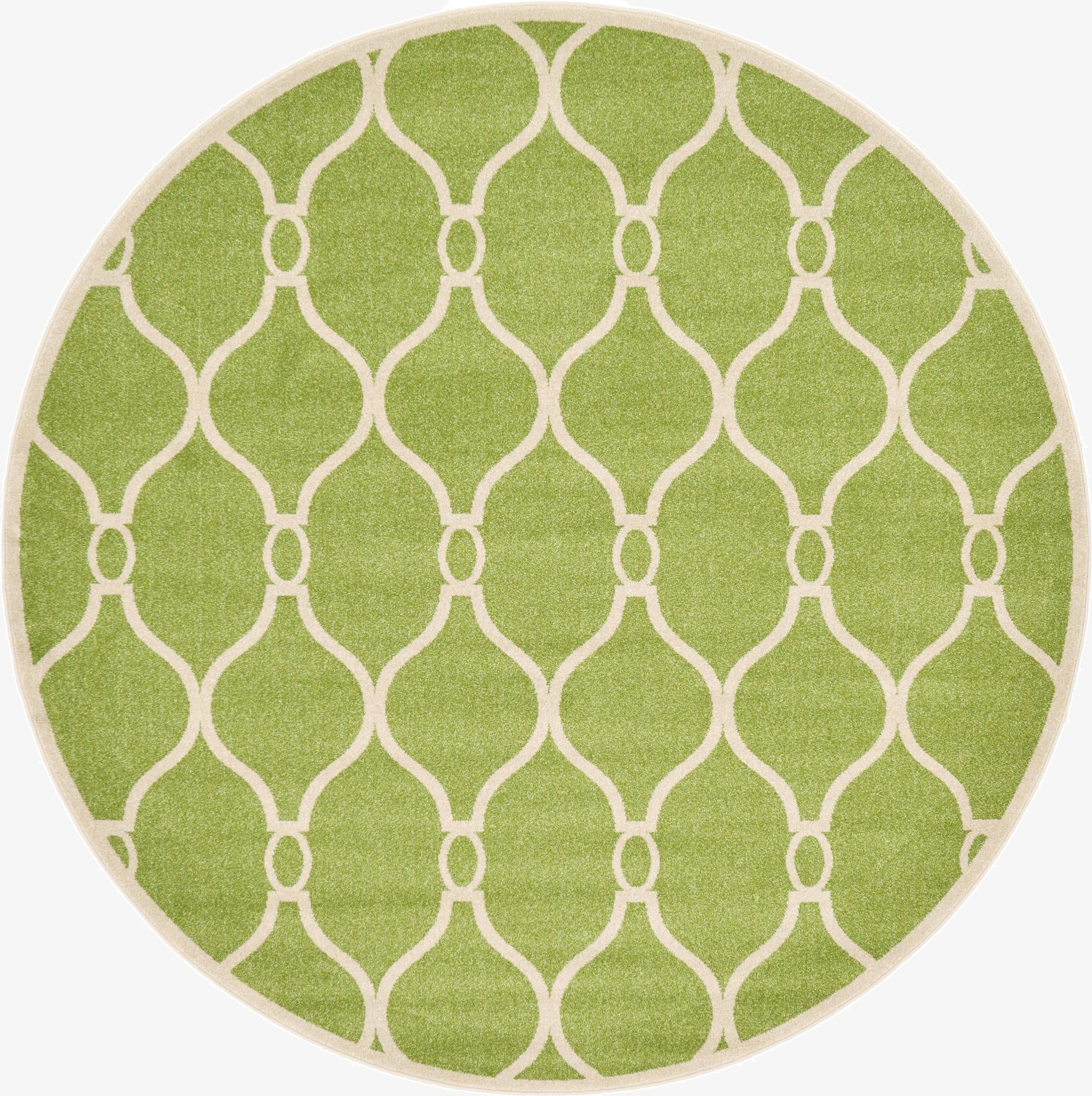 8' x 8' Trellis Round Rug