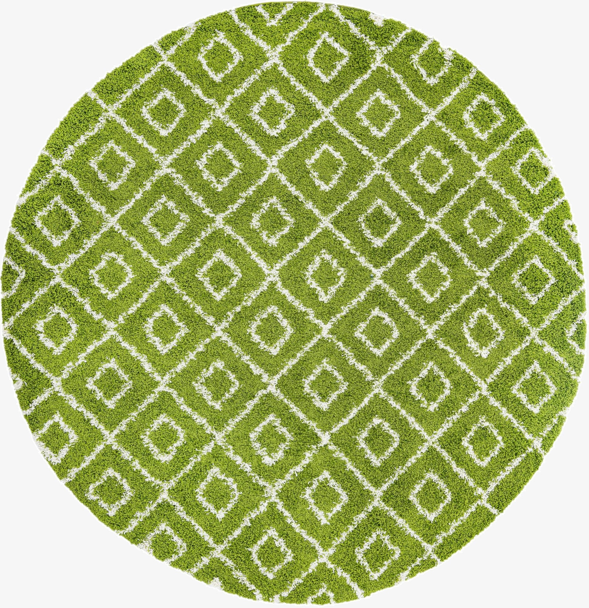 10' x 10' Trellis Shag Round Rug
