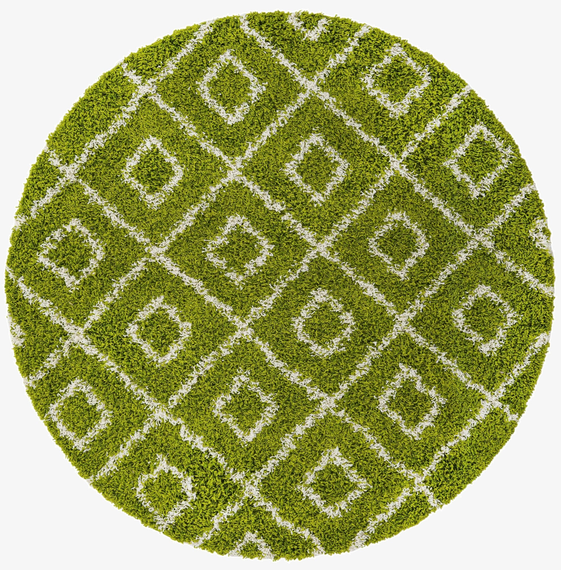 6' x 6' Trellis Shag Round Rug