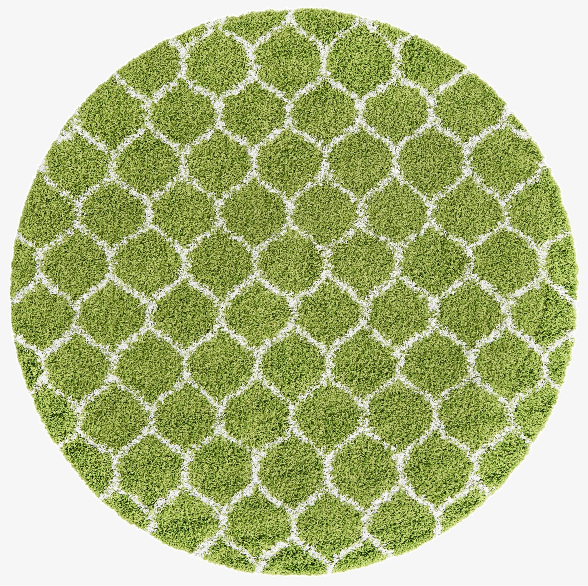 Primary image 7' 10 x 7' 10 Trellis Shag Round Rug