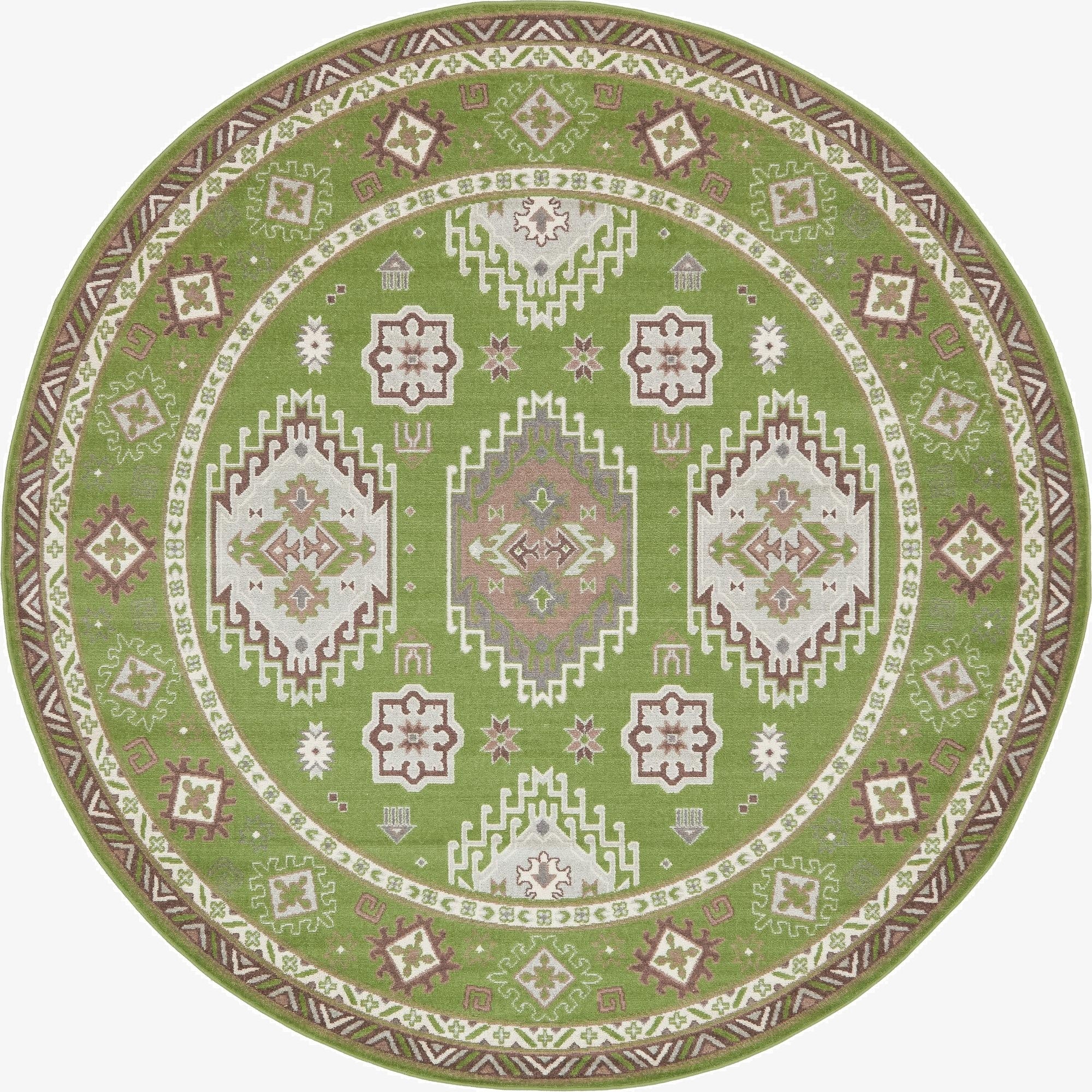 Green Tribeca Round Rug