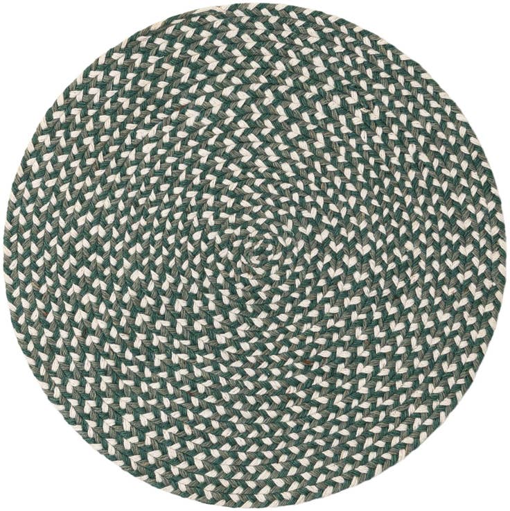Detail image of 2' x 2' Handmade Tweed Braided Jute Round Rug
