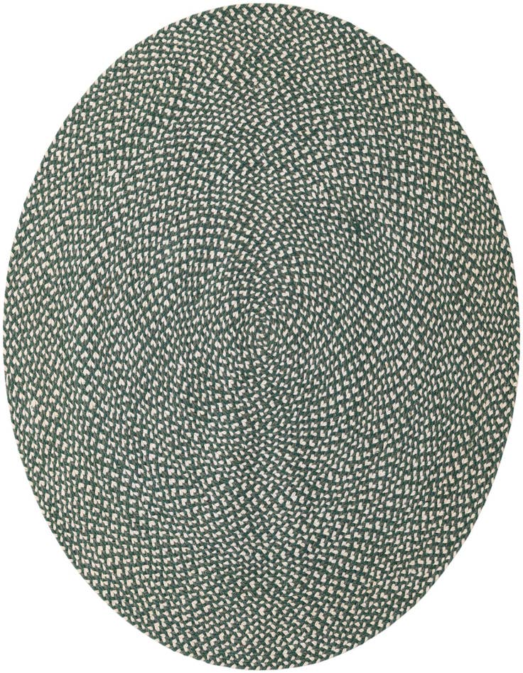 Detail image of 4' 1 x 4' 1  Hand Tweed Braided Jute Round Rug