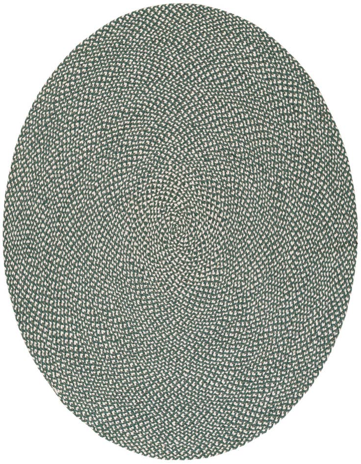 Detail image of 5' 1 x 5' 1  Hand Tweed Braided Jute Round Rug