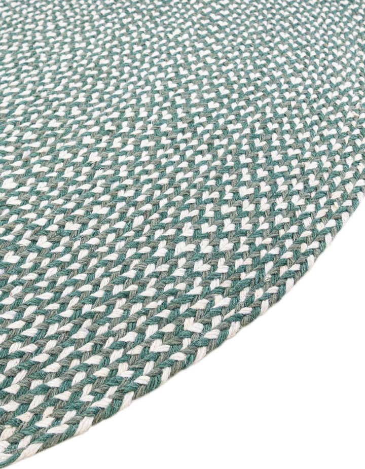 2' x 2' Handmade Tweed Braided Jute Round Rug