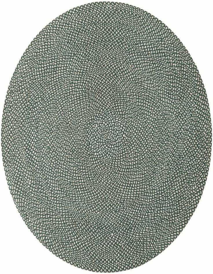 Detail image of 6' 1 x 6' 1  Hand Tweed Braided Jute Round Rug
