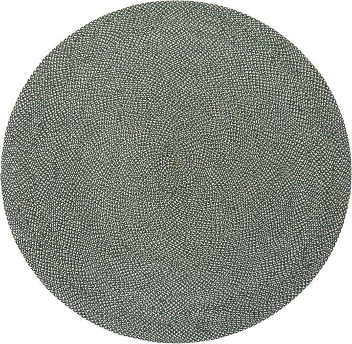 7' 10 x 7' 10 Handmade Tweed Braided Jute Round Rug
