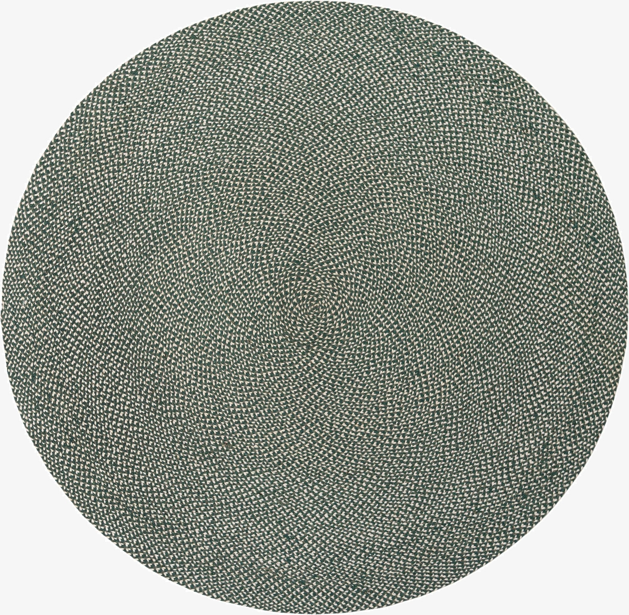 7' 10 x 7' 10  Hand Tweed Braided Jute Round Rug