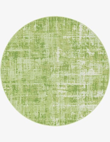 Green Valencia Round Rug