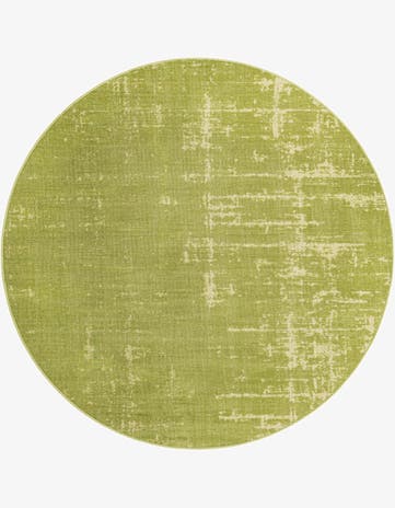 Green Valencia Round Rug