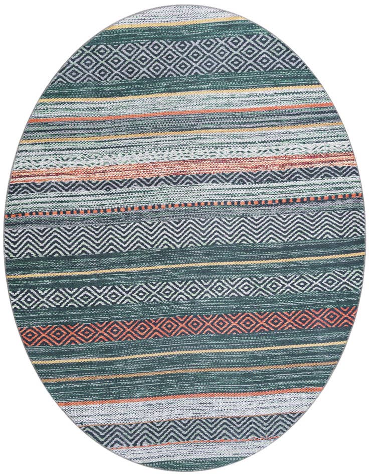 Detail image of 7' 10 x 7' 10 Washable Yara Round Rug