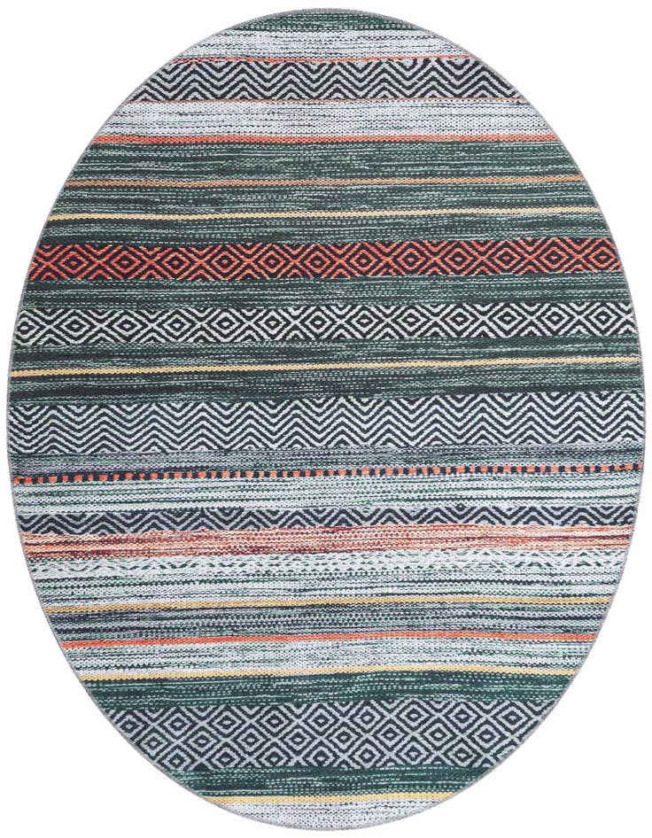 Detail image of 6' x 6' Washable Yara Round Rug