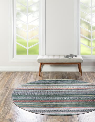 9' 10 x 9' 10 Yara Round Rug
