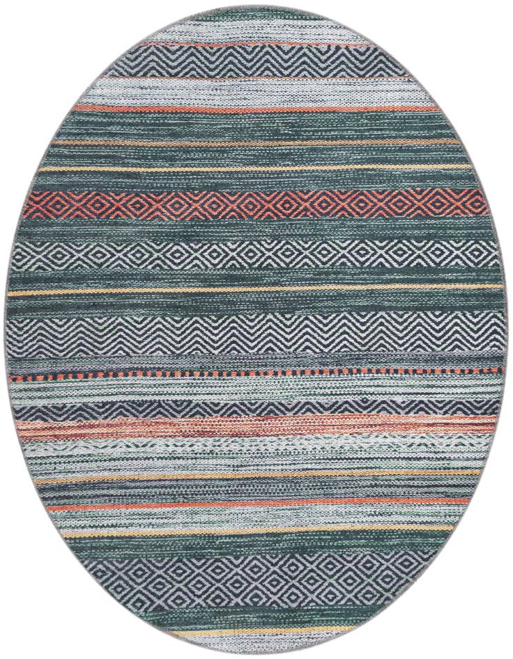 Detail image of 4' x 4' Washable Yara Round Rug