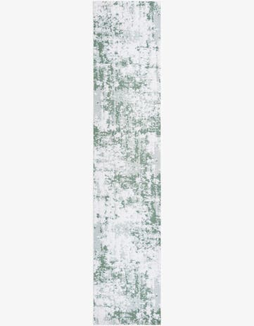 Green Abbey Runner Rug