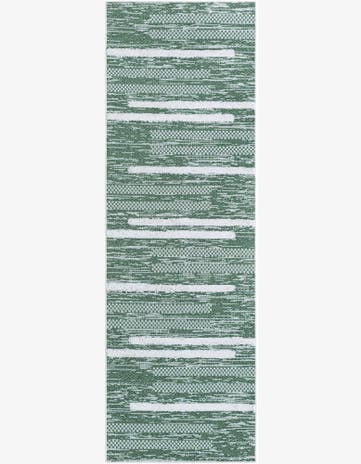 Green Abbey Runner Rug