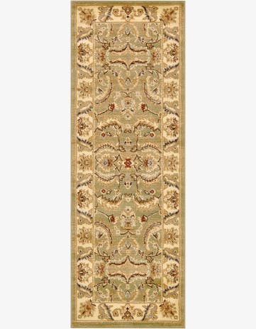 Green Aditi Runner Rug