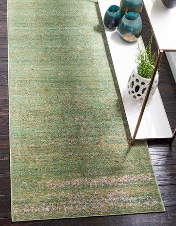2' 7 x 9' 10 Aqua Runner Rug