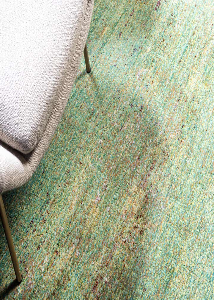 2' 7 x 9' 10 Aqua Runner Rug