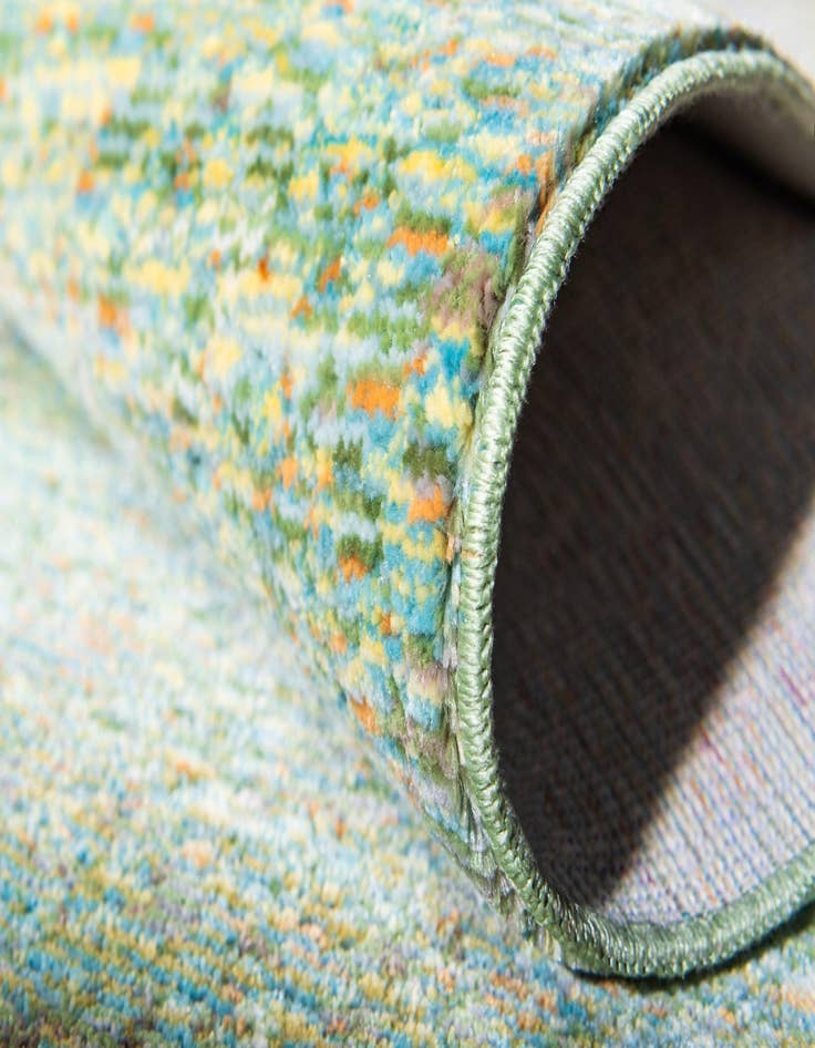 Detail image of 2' 7 x 9' 10 Aqua Runner Rug