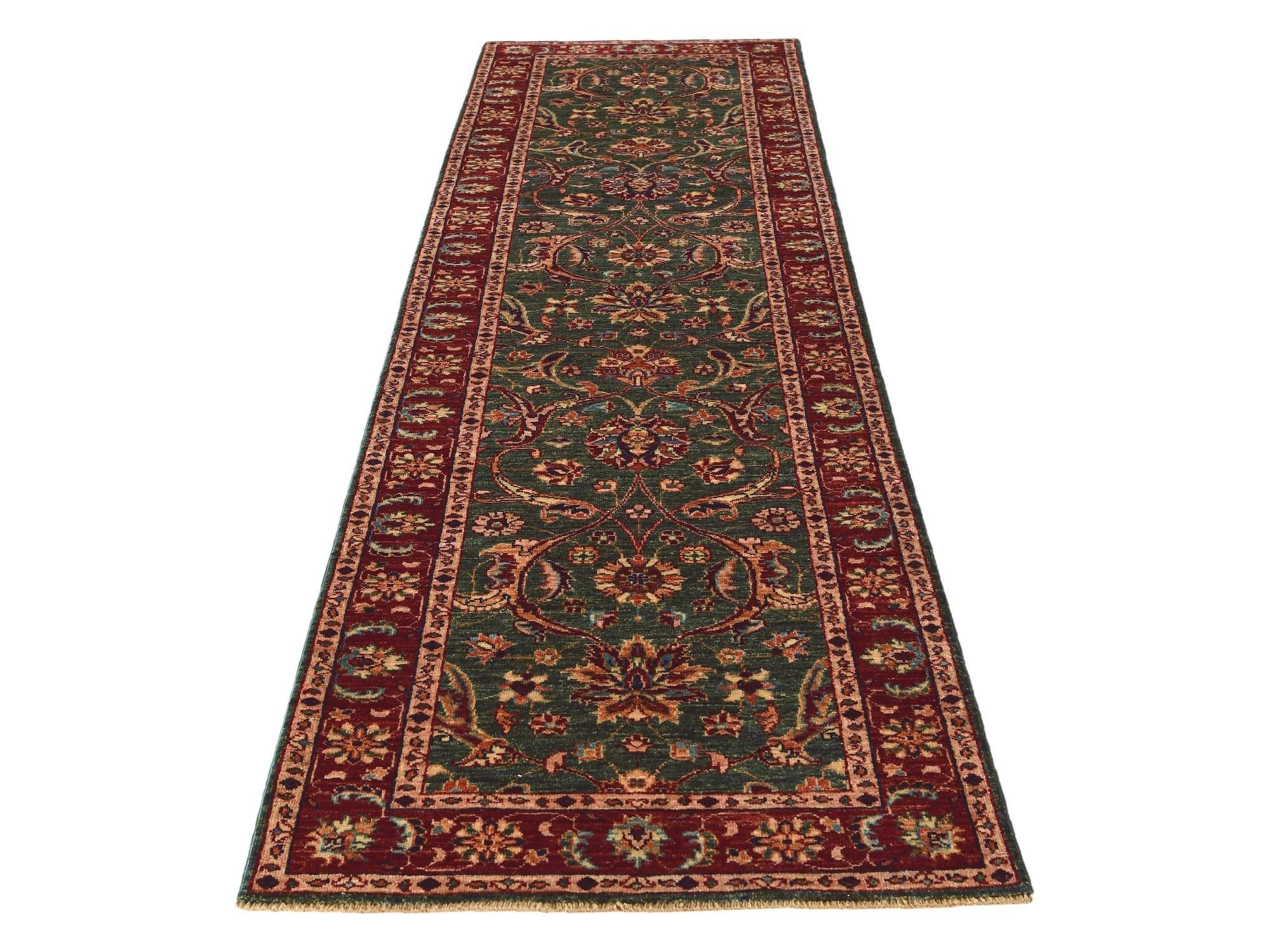 2' 9 x 9' 10 Hand Knotted Ariana Ziegler Runner Rug