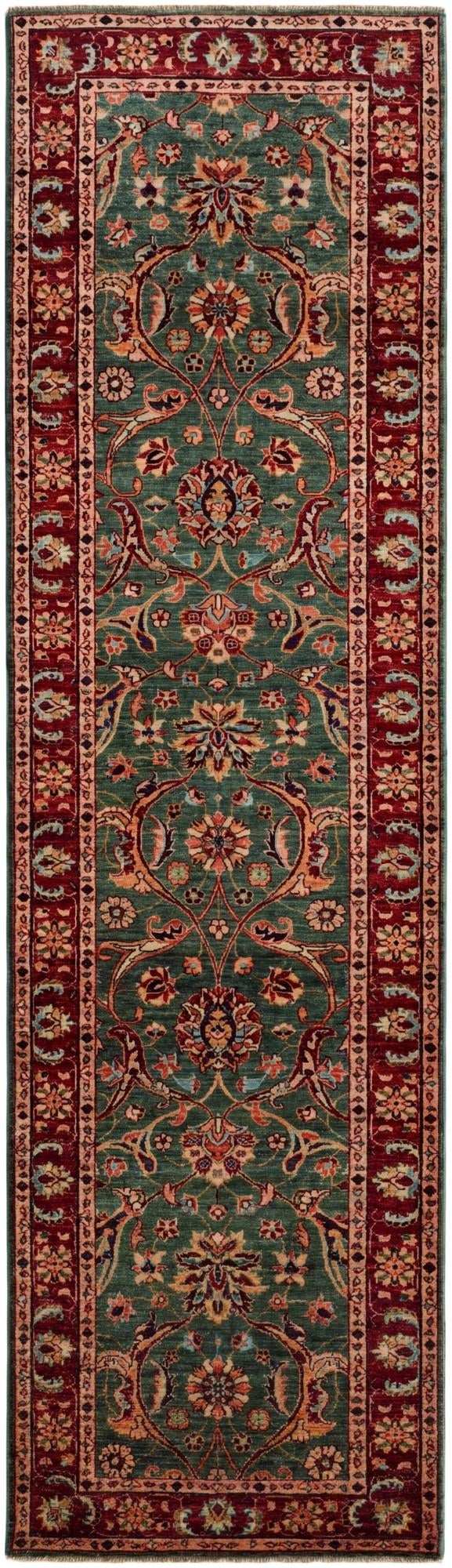 2' 9 x 9' 10 Hand Knotted Ariana Ziegler Runner Rug
