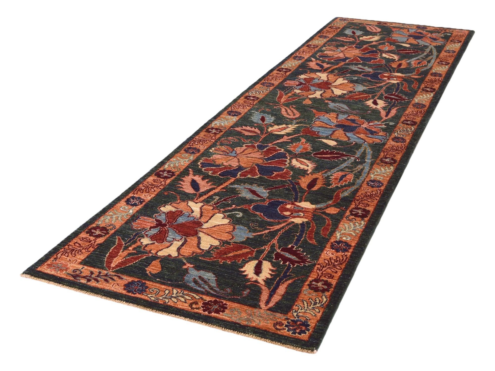 2' 8 x 9' 10 Hand Knotted Ariana Ziegler Runner Rug