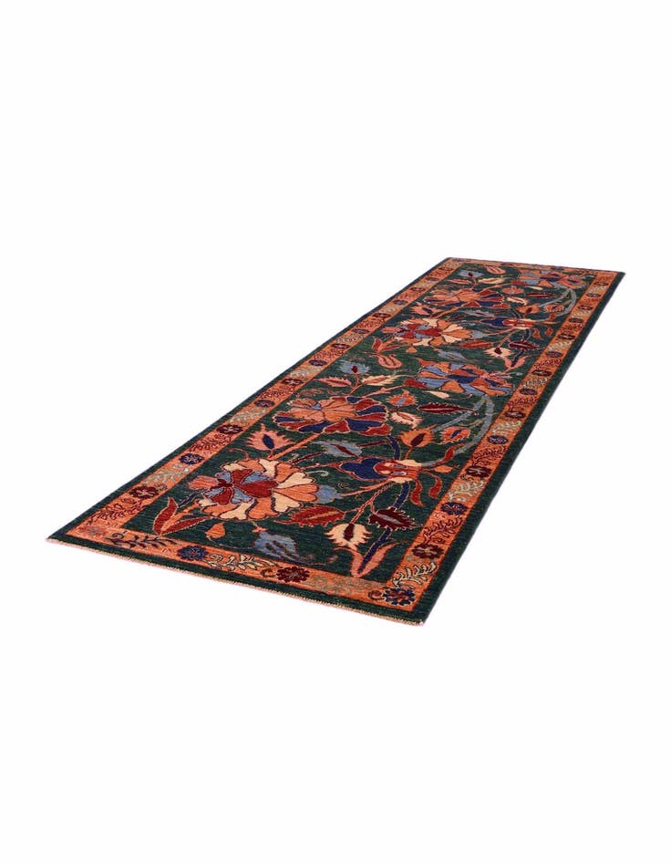 Detail image of 2' 8 x 9' 10 Hand Knotted Ariana Ziegler Runner Rug