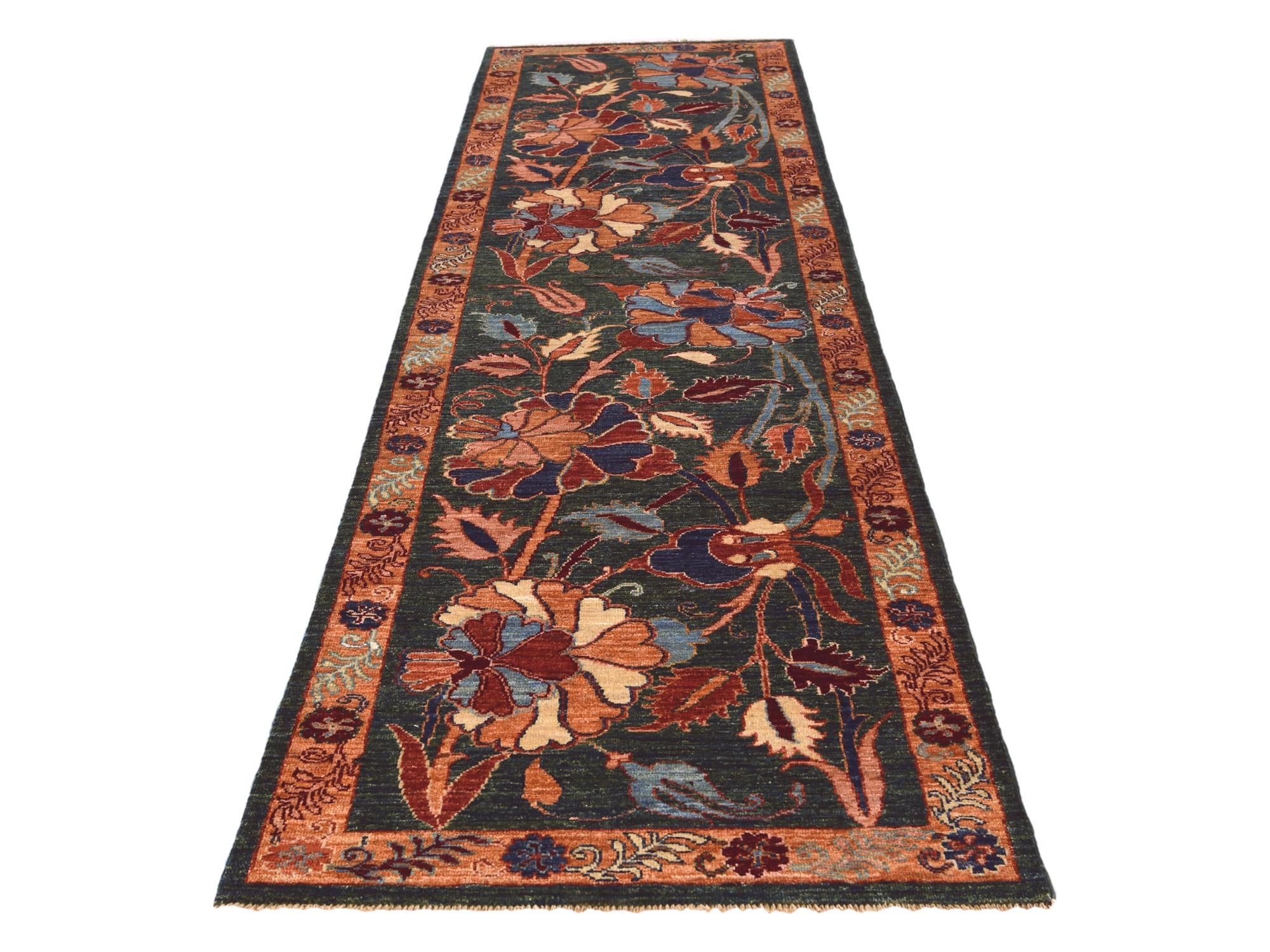 2' 8 x 9' 10 Hand Knotted Ariana Ziegler Runner Rug