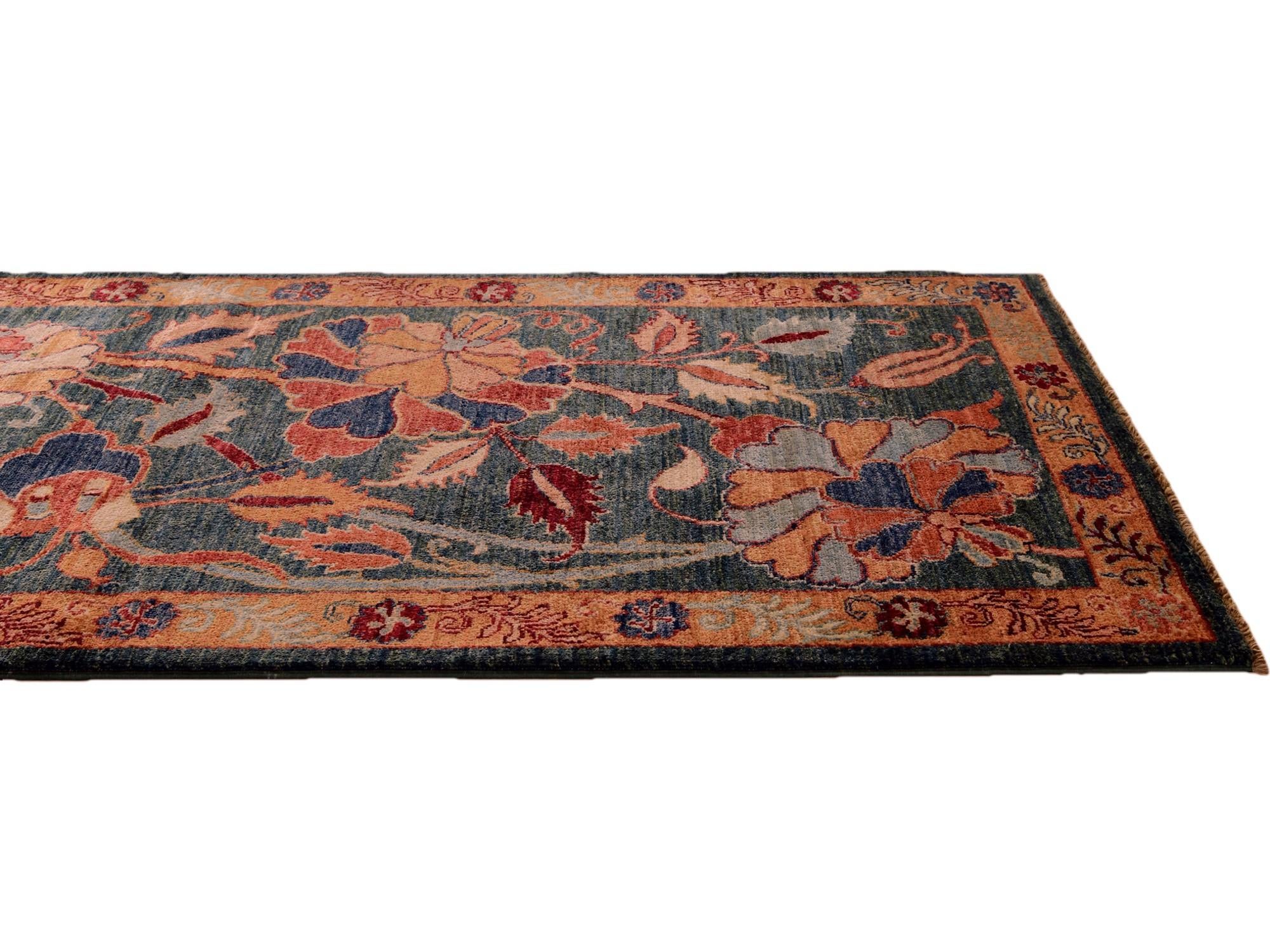 2' 8 x 9' 10 Hand Knotted Ariana Ziegler Runner Rug
