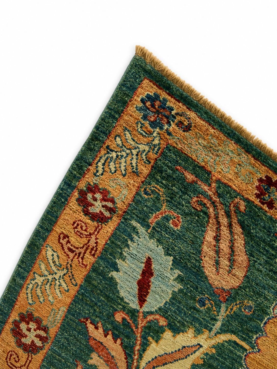 2' 8 x 9' 10 Hand Knotted Ariana Ziegler Runner Rug