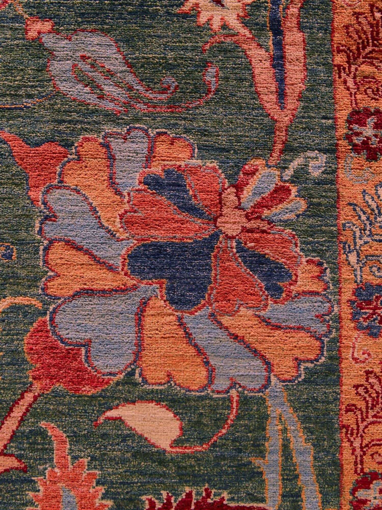 2' 8 x 9' 10 Hand Knotted Ariana Ziegler Runner Rug