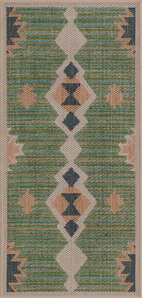 2' x 4' Easy-Clean Baja Indoor / Outdoor Runner Rug