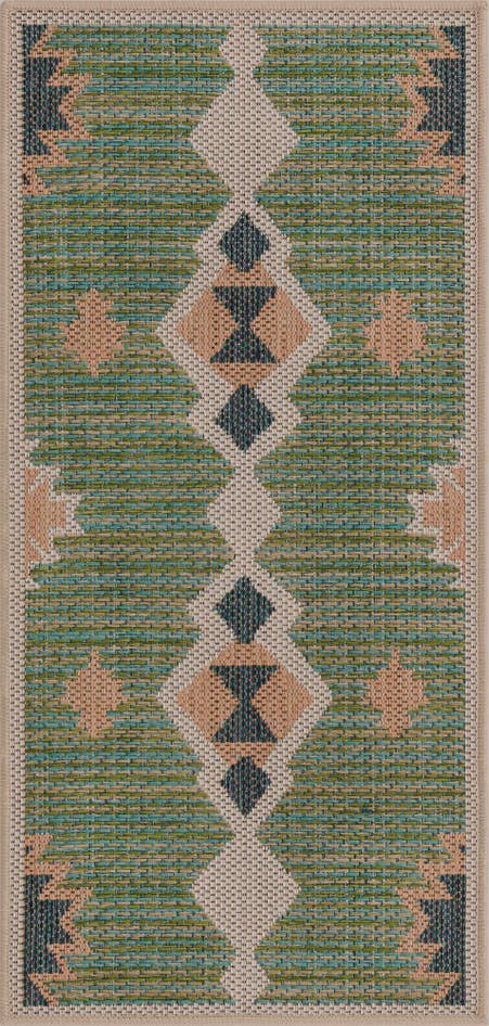 Detail image of 2' x 4' Easy-Clean Baja Indoor / Outdoor Runner Rug